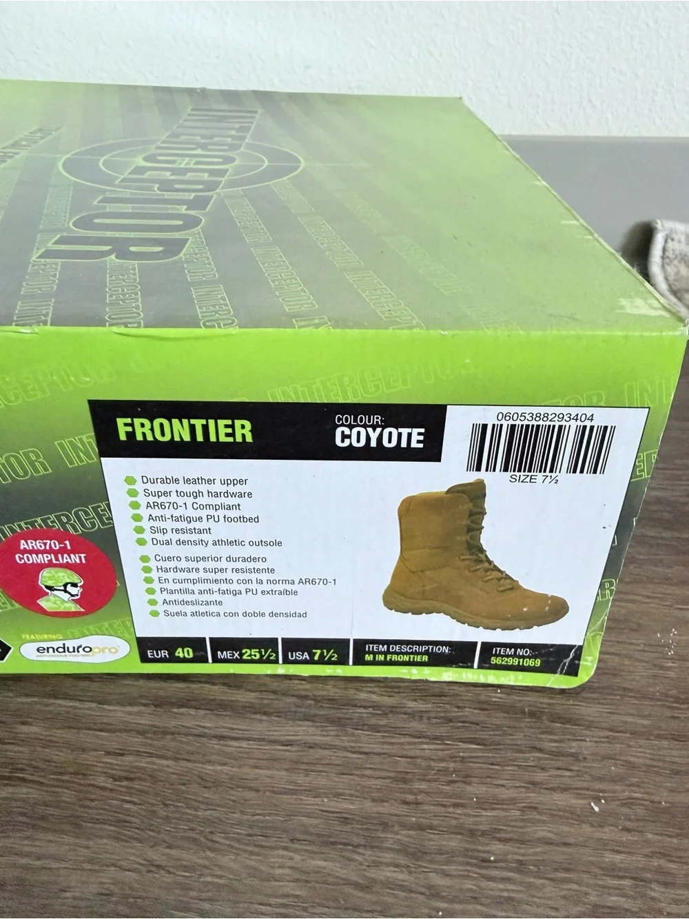 Interceptor Tactical Footwear - Olive Green Men's Boots